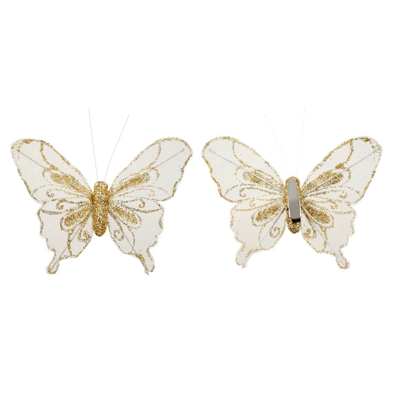 Glitter Butterfly Embellishments, 3ct. by Ashland®